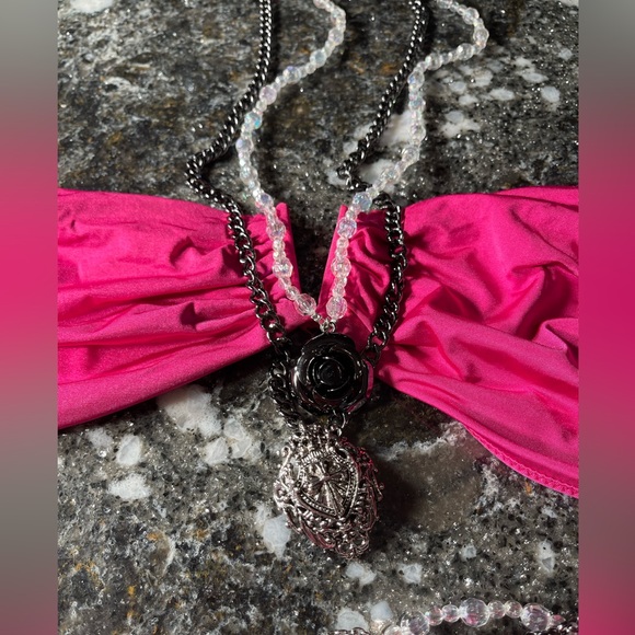 NWT and liner beach bunny bikini “uptown girl” L top/M bottoms - Picture 14 of 16